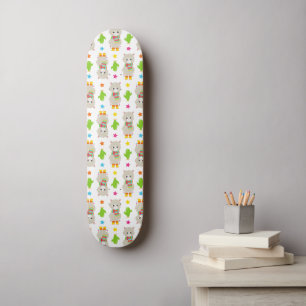 Patroon van lama's, Cute Llamas, Alpacas, Cactus Skateboard