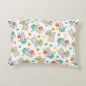 Patroon van lama's, schildlama's, alpaca's, bloeme accent kussen (Achterkant)