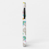 Patroon van lama's, schildlama's, alpaca's, bloeme Case-Mate iPhone case (Achterkant/links)