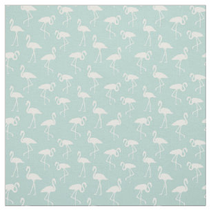 Patroon van lamingos, Flamingo patroon, blauw Stof