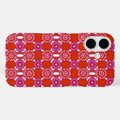 Patroon van lesbische pride/oranje spiegel Case-Mate iPhone case (Achterkant (horizontaal))