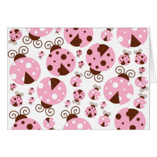 Patroon van luibugs, luidobbels, roze luidobbels