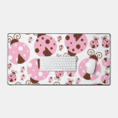 Patroon van luibugs, luidobbels, roze luidobbels bureaumat (Keyboard & Muis)