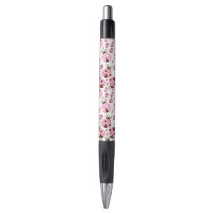 Patroon van luibugs, luidobbels, roze luidobbels pen