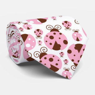 Patroon van luibugs, luidobbels, roze luidobbels stropdas
