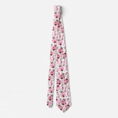 Patroon van luibugs, luidobbels, roze luidobbels stropdas (Achterkant)