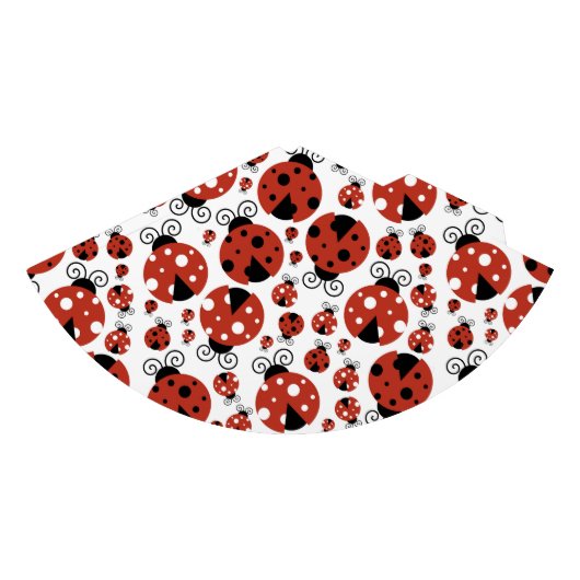 Patroon van luibugs, luidoezels, rode luibugs feesthoedjes (Voorkant)