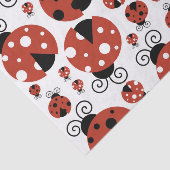 Patroon van luibugs, luidoezels, rode luibugs tissuepapier (Detail)