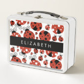 Patroon van luibugs, rode luibugs, Jouw naam (Voorkant)