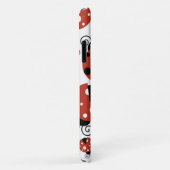 Patroon van luibugs, rode luibugs, Jouw naam Case-Mate iPhone Case (Achterkant/rechts)