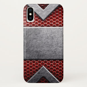 Patroon van metaal bord iPhone x hoesje