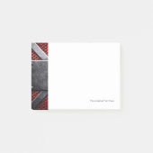 Patroon van metaal bord post-it® notes (Voorkant)
