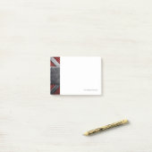 Patroon van metaal bord post-it® notes (Op bureau)