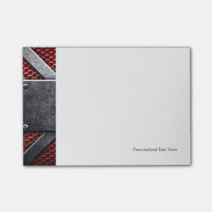 Patroon van metaal bord post-it® notes