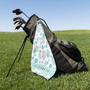 Patroon van olifanten, schattige olifanten, Jouw n Golfhanddoek