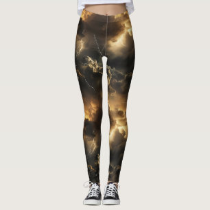 patroon van onweerswolken leggings