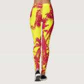 Patroon van palmbomen leggings (Achterkant)