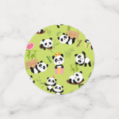 Patroon van Panda 3 Confetti (Kleine voorkant)