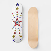 Patroon van patriottische sterren skateboard (Voorkant)
