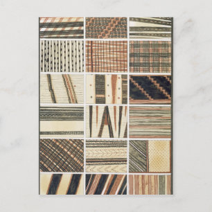 Patroon van polynesiaanse tapa van Cook's Briefkaart