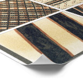 Patroon van polynesiaanse tapa van Cook's Poster (Hoek)