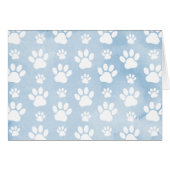 Patroon Van Pootafdrukken, Witte Pootjes, Waterver (Voorkant Horizontaal)