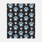 Patroon van poten, blauwe poten, reuzenpoten, dier fleece deken (Voorkant)