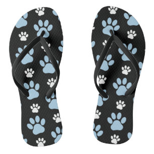 Patroon van poten, blauwe poten, reuzenpoten, dier teenslippers