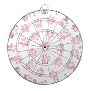 Patroon van poten, hondenpoten, Baby roze poten Dartbord