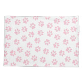 Patroon van poten, hondenpoten, Baby roze poten Kussensloop (Achterkant)