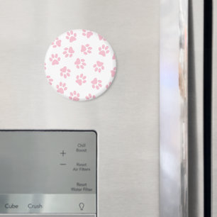 Patroon van poten, hondenpoten, Baby roze poten Magneet