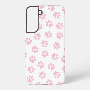 Patroon van poten, hondenpoten, Baby roze poten Samsung Galaxy Hoesje