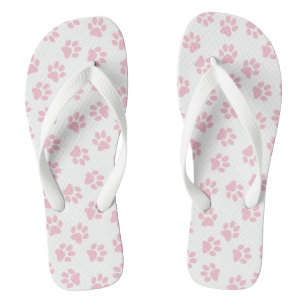 Patroon van poten, hondenpoten, Baby roze poten Teenslippers