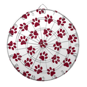 Patroon van poten, hondenpoten, Bourgondische pote Dartbord