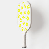 Patroon van poten, hondenpoten, gele poten pickleball paddle (Links)