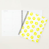 Patroon van poten, hondenpoten, gele poten planner (Display)
