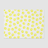 Patroon van poten, hondenpoten, gele poten tissuepapier (Voorkant)