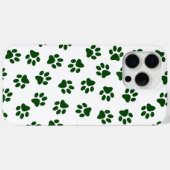 Patroon van poten, hondenpoten, groene poten Case-Mate iPhone case (Achterkant (horizontaal))