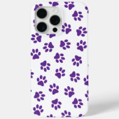 Patroon van poten, hondenpoten, Paarse poten Case-Mate iPhone Case (Achterkant)