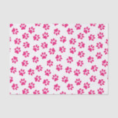 Patroon van poten, hondenpoten, roze poten tissuepapier (Voorkant)