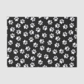 Patroon van poten, hondenpoten, witte poten tissuepapier (Voorkant)