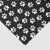 Patroon van poten, hondenpoten, witte poten tissuepapier (Detail)