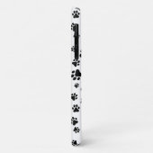 Patroon van poten, hondenpoten, zwart en wit Case-Mate iPhone case (Achterkant/links)