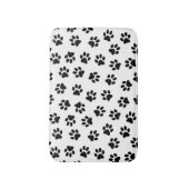 Patroon van poten, hondenpoten, zwarte poten badmat (Voorkant Verticaal)