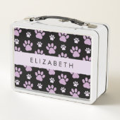 Patroon van poten, Lila poten, hondenpoten, Jouw n (Achterkant)