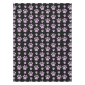 Patroon van poten, Lila poten, ovendraaien, verfdr Tafelkleed (Voorkant)