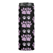 Patroon van poten, Lila poten, ovendraaien, verfdr Thermosbeker (Achterkant)