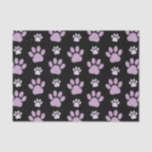 Patroon van poten, Lila poten, ovendraaien, verfdr Tissuepapier (Voorkant)