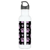 Patroon van poten, Lila poten, ovendraaien, verfdr Waterfles (Achterkant)