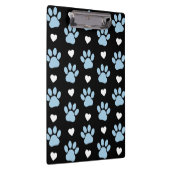 Patroon van poten, reuzenpoten, blauwe poten, witt klembord (Rechts)